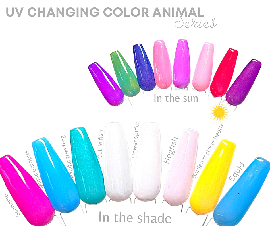UV Changing Color Animal Series -Dip Powder (9 colors) – Sundara Nails