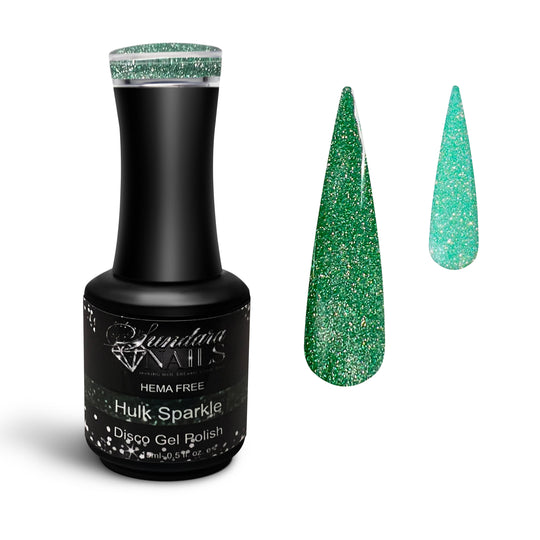 Hulk Sparkle- Reflective gel polish