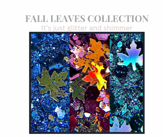 Fall Leaves Collection- 3- Glitters 1oz