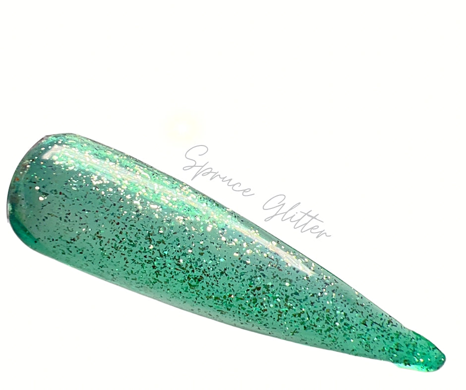 Spruce Glitter-Platinum Glitter Builder Gel - Sundara Nails