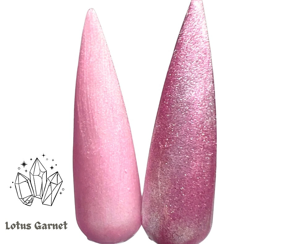 Lotus Garnet-Soda Crystal Cat Eye Gel