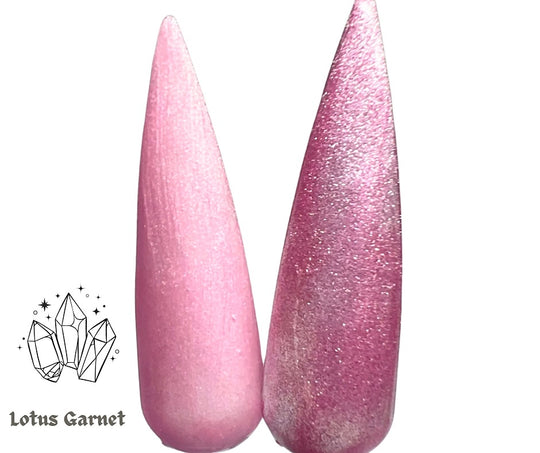 Lotus Garnet-Soda Crystal Cat Eye Gel