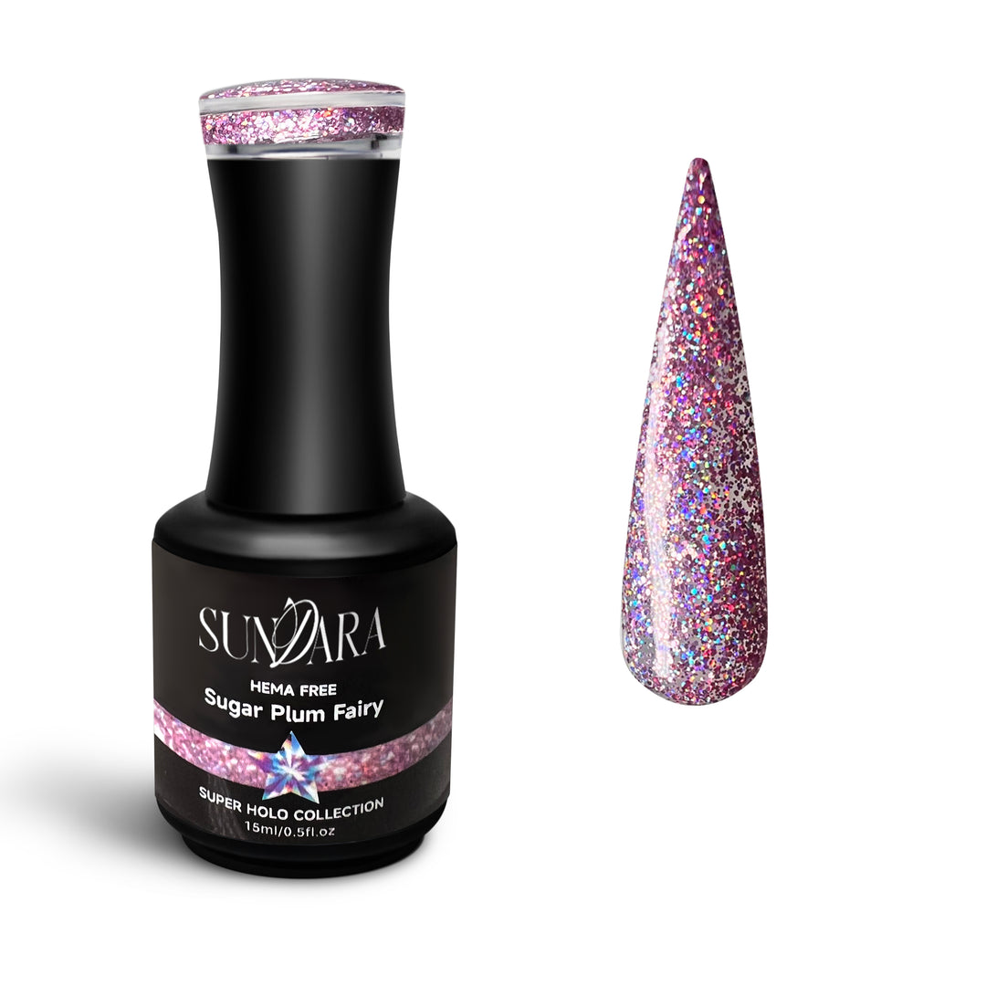 Sugar plum fairy -Super holo gel polish