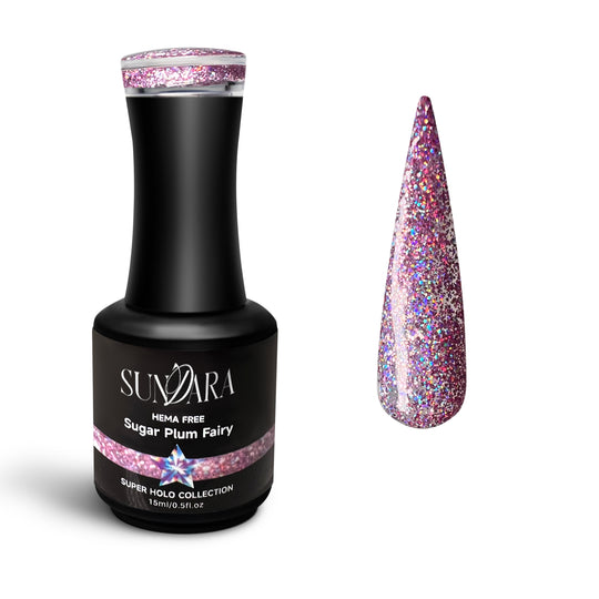 Sugar plum fairy -Super holo gel polish