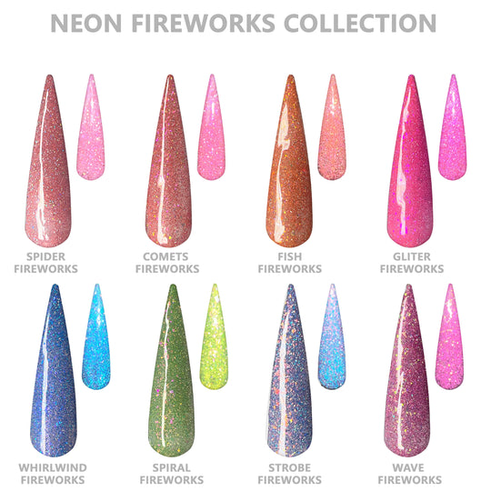 Neon Firework Reflective Gel Collection (8 colors)