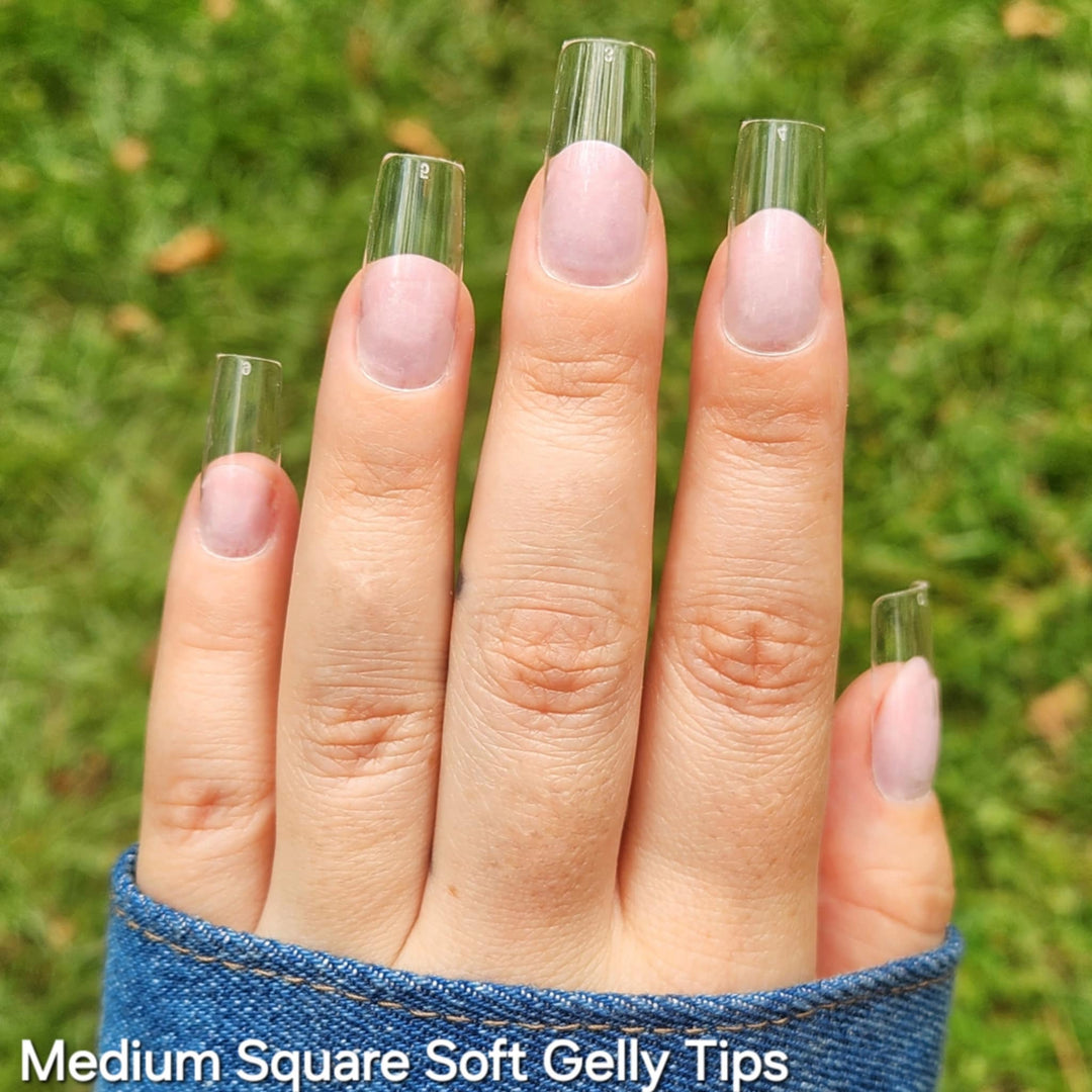 Square Shapes Soft Gelly Tips - Sundara Nails