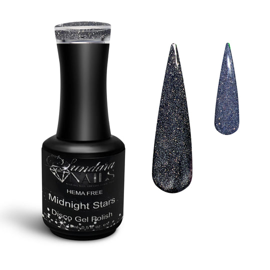 Midnight Stars-Reflective gel polish - Sundara Nails