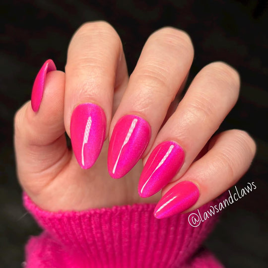 ￼ pink, jellyfish gel polish