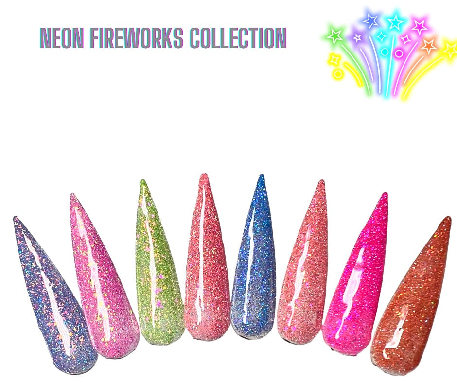 Neon Firework Reflective Gel Collection (8 colors) - Sundara Nails