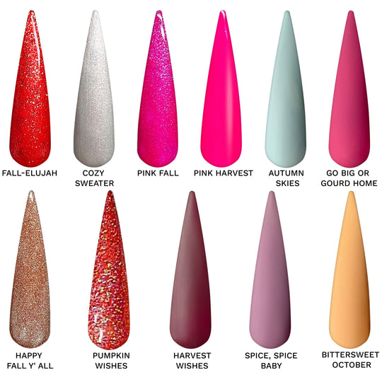 2023 Fall Gel Polish Collection 11 Colors (Hema Free)