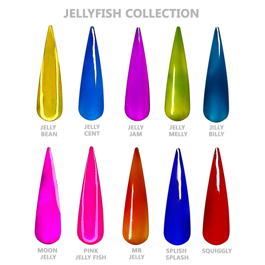 Jellyfish Gel Polish Collection 10 Colors (Hema Free)