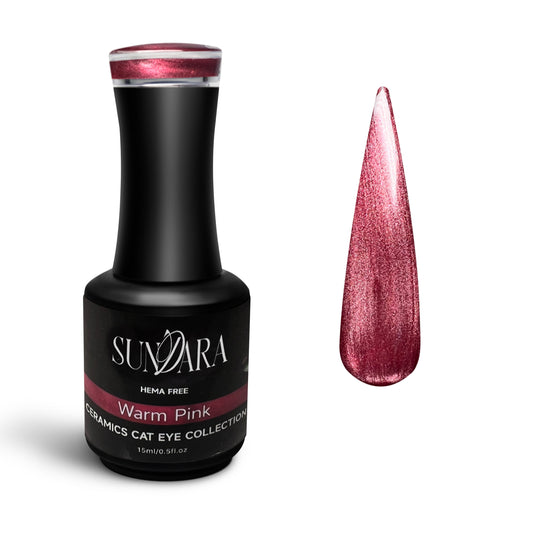 Warm Pink- Ceramic Cat Eye Gel Polish