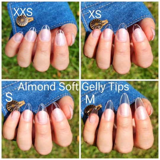 Almond Shape Soft Gelly Tips - Sundara Nails