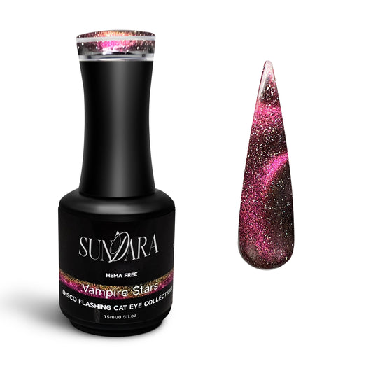 Vampire Stars-Flashing Disco Cat Eye Gel Polish