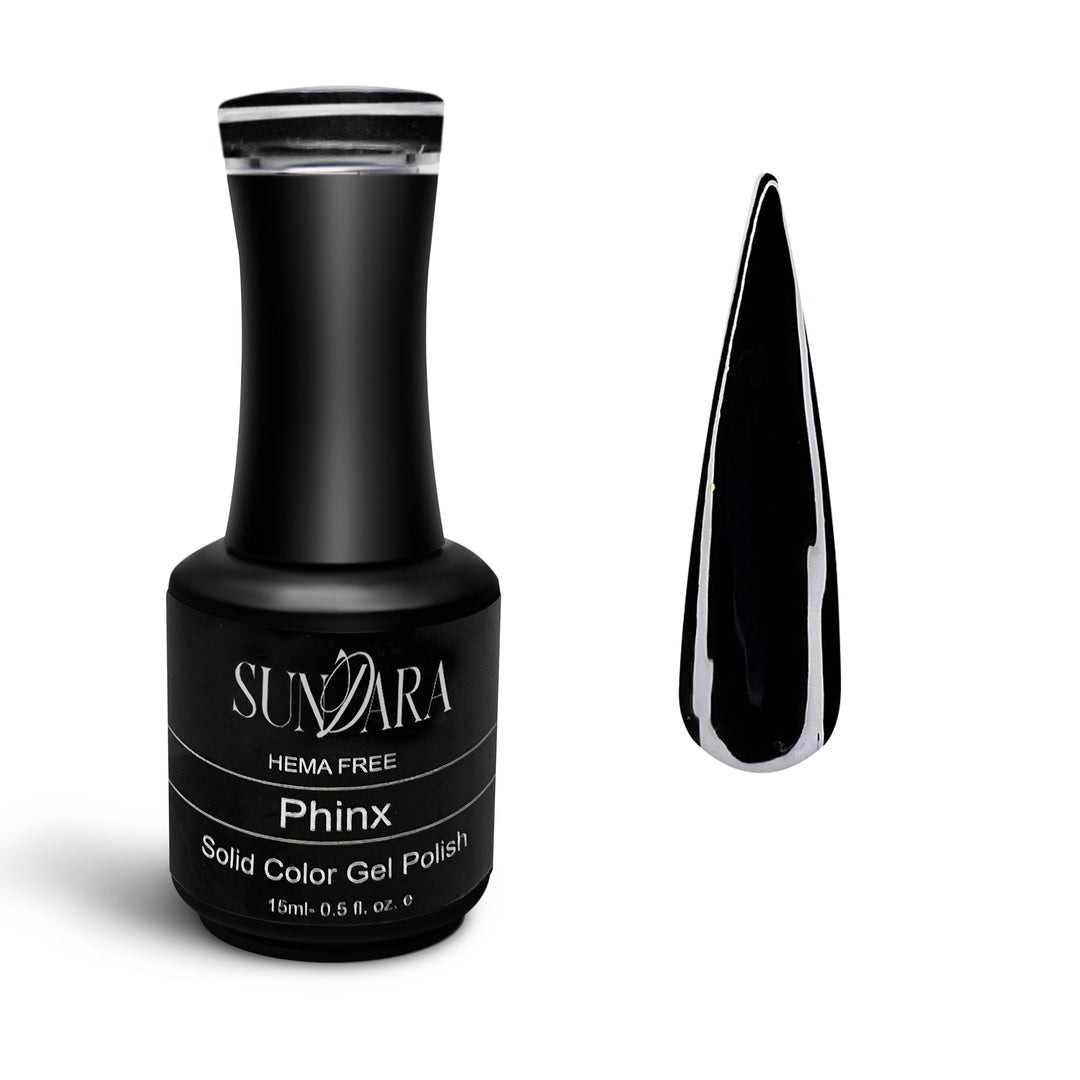 Phinx (black)-Solid gel polish