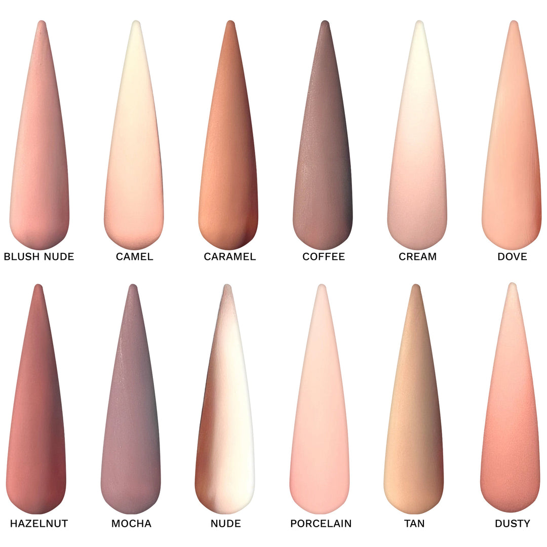 Nude Gel Polish Collection- 12 Colors