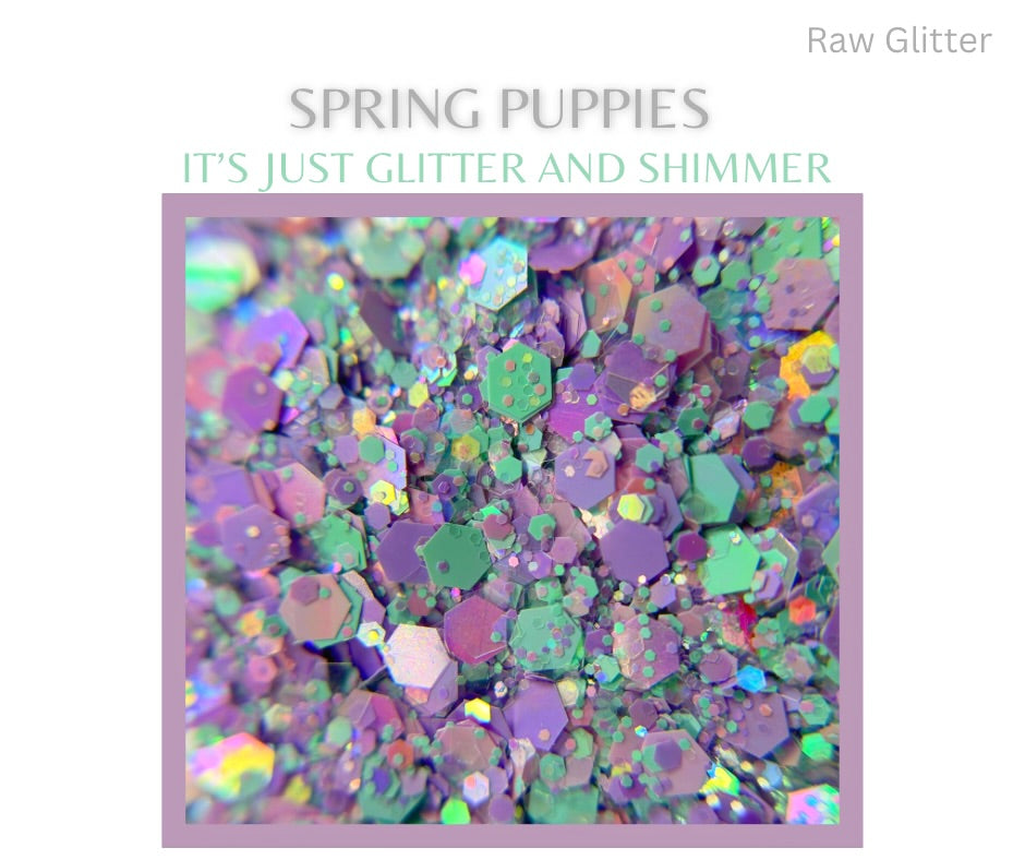 Spring Puppies - Nail Glitter 1oz