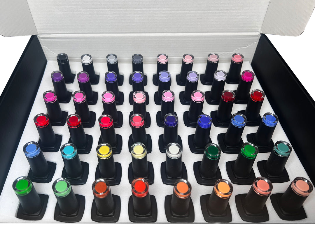 Rainbow Gel Polish Collection- Hema Free (48 Colors + Color Card)