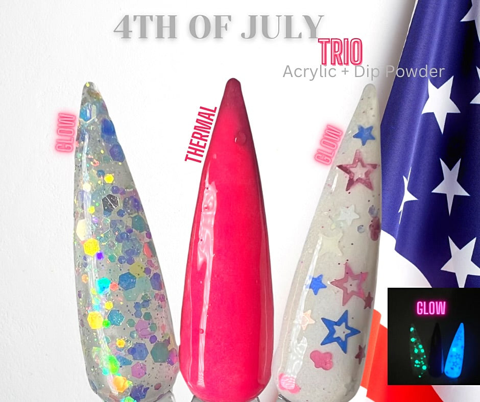 4th of July Trio - Sundara Nails