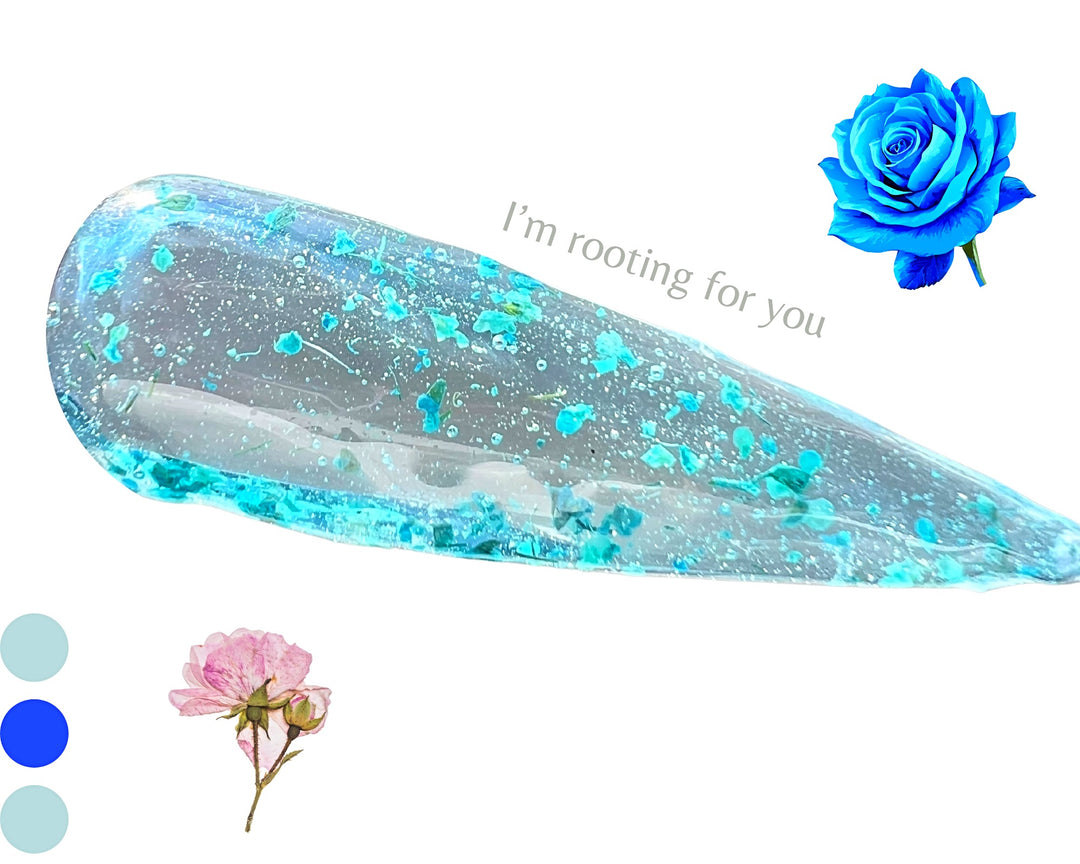 I am rooting for you- Blue Flower UV Gel Polish (Hema Free)