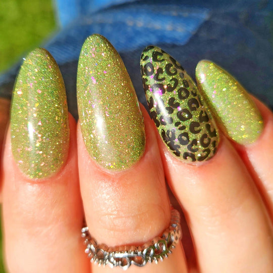 Spiral Fireworks- Reflective Gel Polish