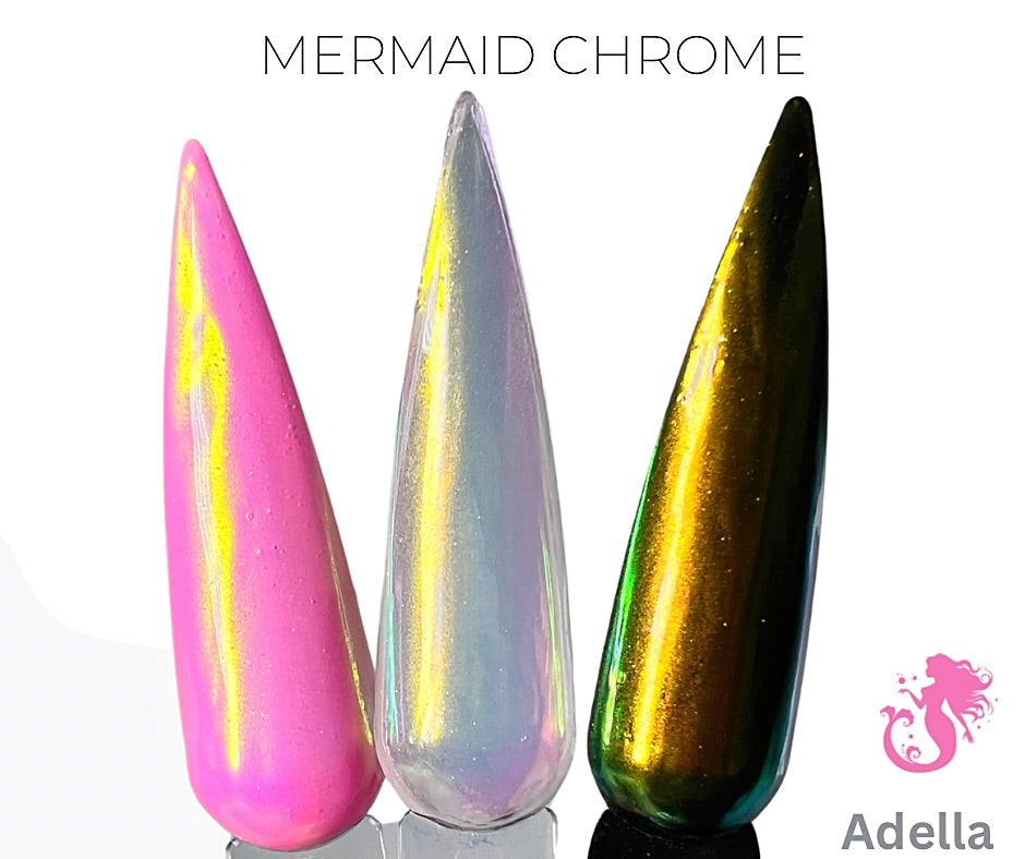 Adella- Mermaid Chrome Powder - Sundara Nails