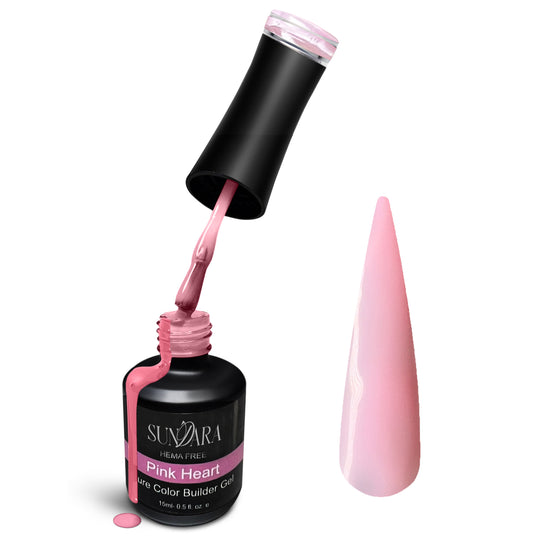 Pink Heart- Builder Gel