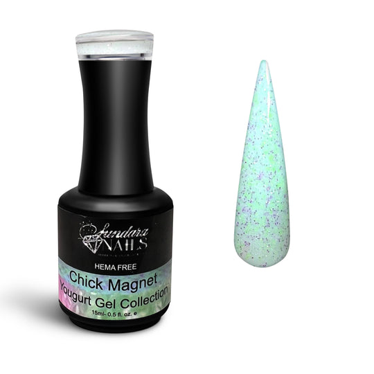 Chick Magent-Glitter Gel Polish