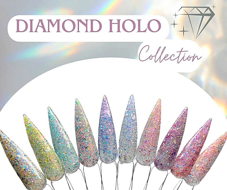 Diamond Holo Gel Polish Collection (10 colors)