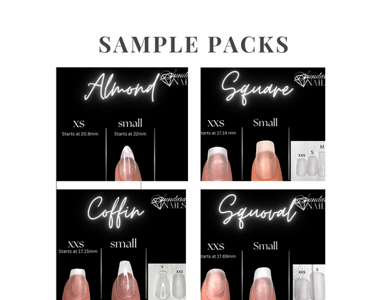 Soft Gelly Full Coverage Tips Sample Packs