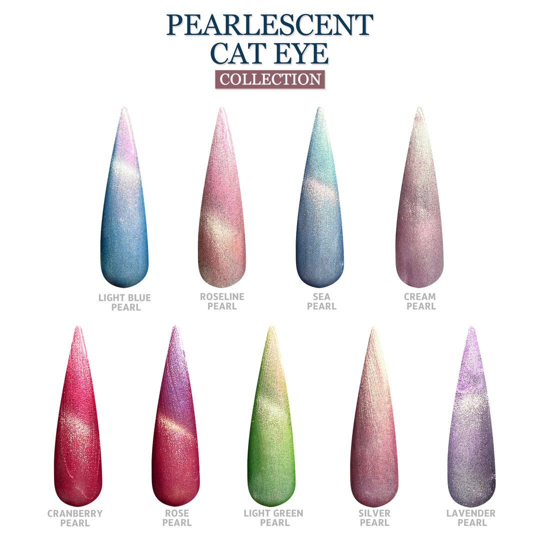 Pearlescent Cat Eye Gel Collection (9 colors) - Sundara Nails