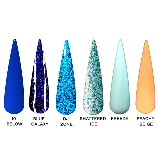 Christmas Blues Gel Polish Collection - 6 Colors