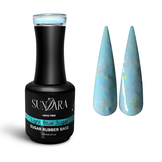 Light Blue Sugar Rubber Base Coat Gel