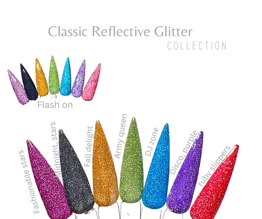 Classic Reflective Gel Polish Collection 7 Colors (Hema Free)