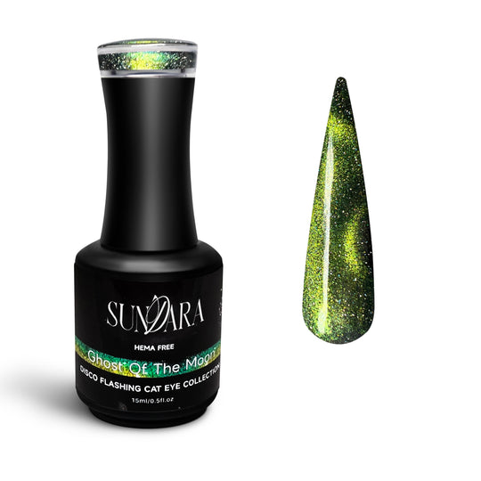 Ghost of the moon- Flashing Disco Cat Eye Gel Polish