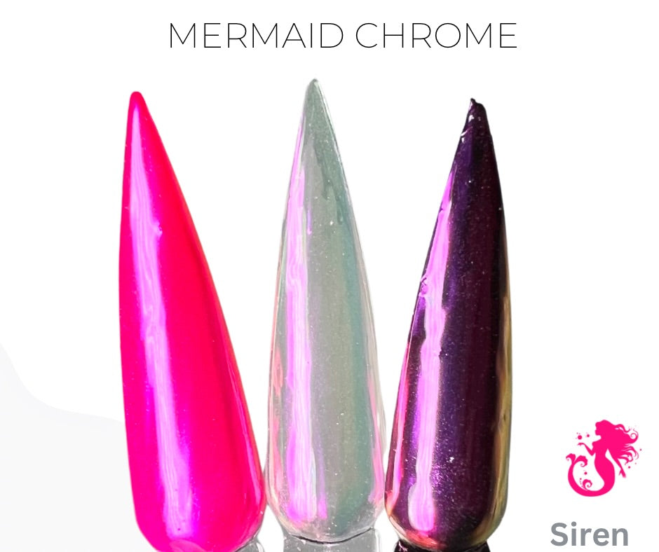 Siren- Mermaid Chrome Powder - Sundara Nails