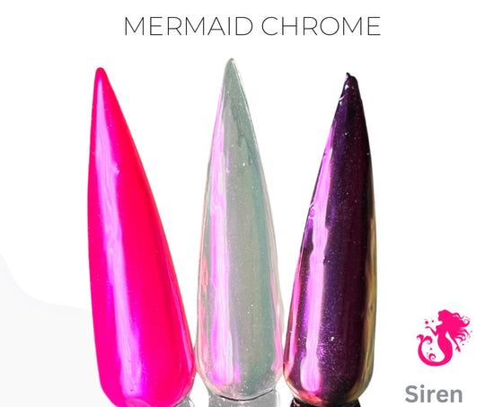 Siren- Mermaid Chrome Powder - Sundara Nails