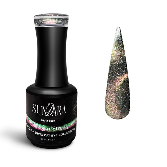 Phantom Streak-Flashing Disco Cat Eye Gel Polish