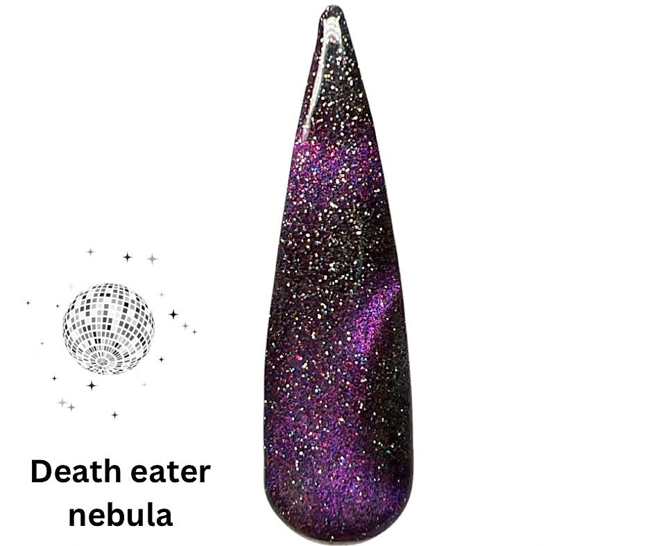 Death Eater Nebula- Flashing Disco Cat Eye Gel Polish