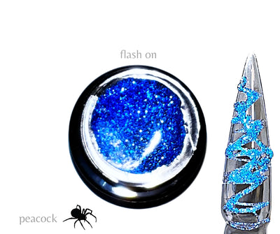 Peacock- Reflective Spider Gel