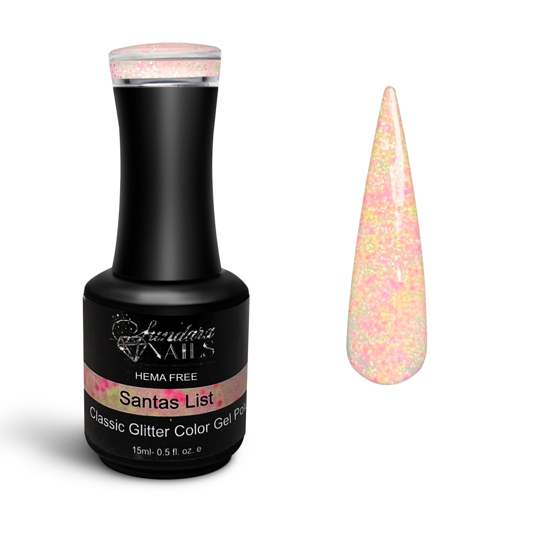 Santas list- Classic glitter gel