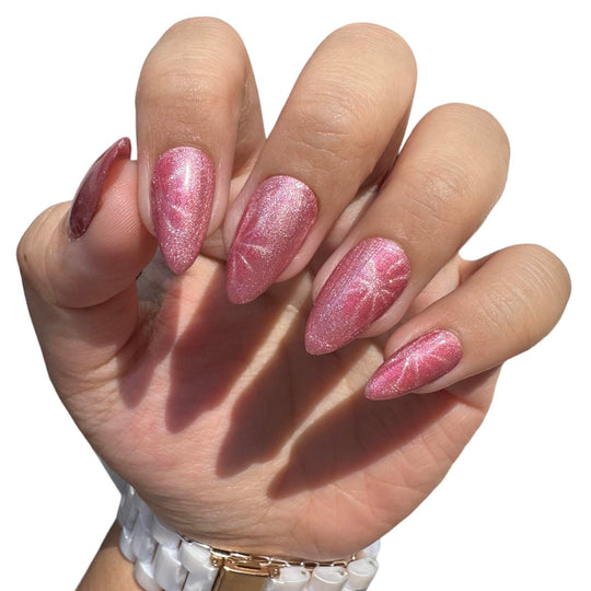 Cranberry Pearl- Pearlescent Cat Eye Gel - Sundara Nails