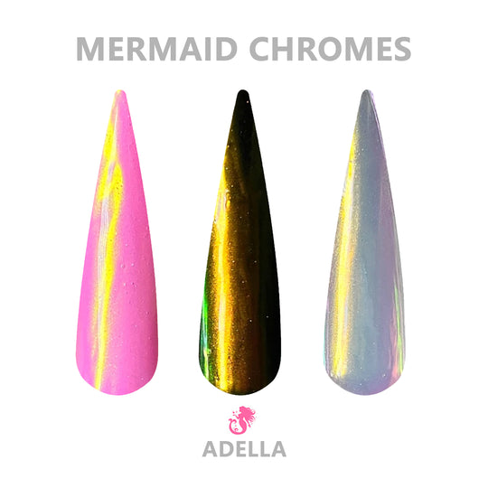 Adella- Mermaid Chrome Powder - Sundara Nails