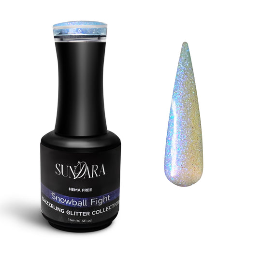 Snowball Fight- Dazzling Glitter Gel Polish