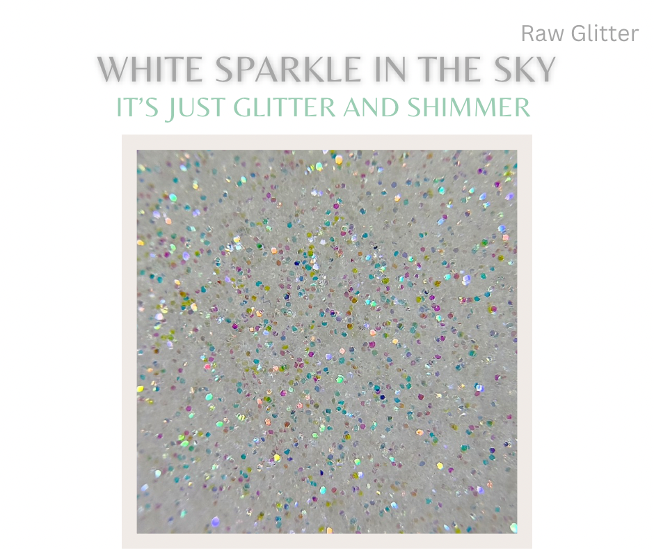 White Sparkle in the sky- Nail Glitter 1oz - Sundara Nails