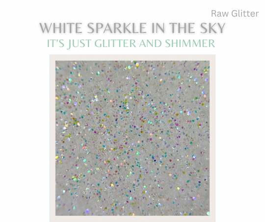 White Sparkle in the sky- Nail Glitter 1oz - Sundara Nails