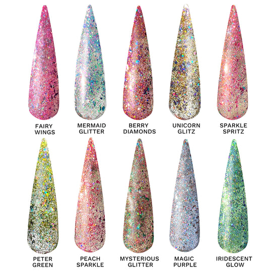 Diamond Holo Gel Polish Collection (10 colors)