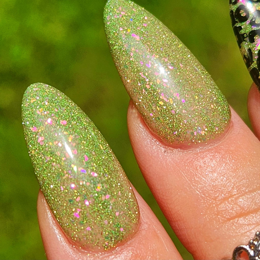 Spiral Fireworks- Reflective Gel Polish