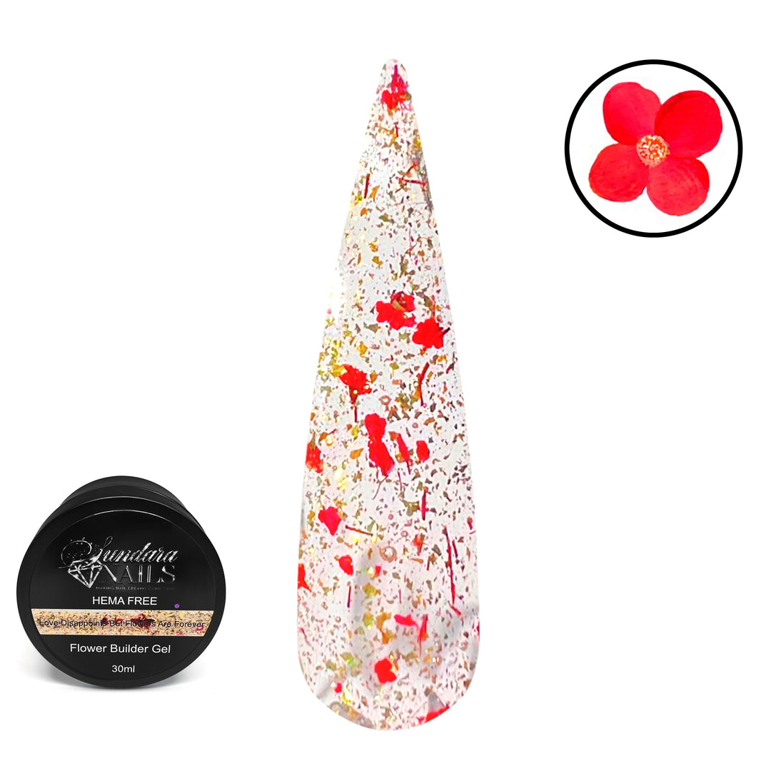 Love disappoints but flowers are forever- Flower builder Gel in a pot