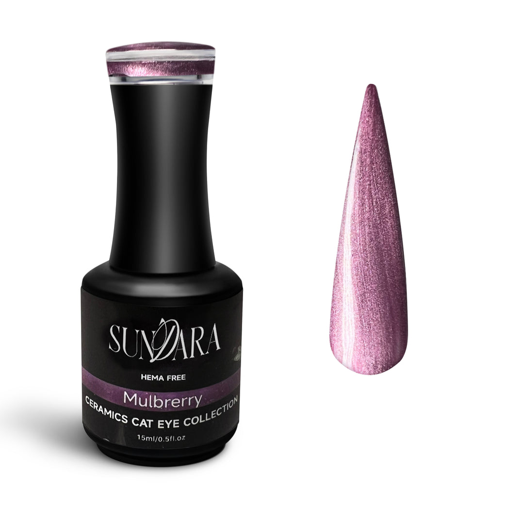 Mulberry-Ceramic Cat Eye Gel Polish